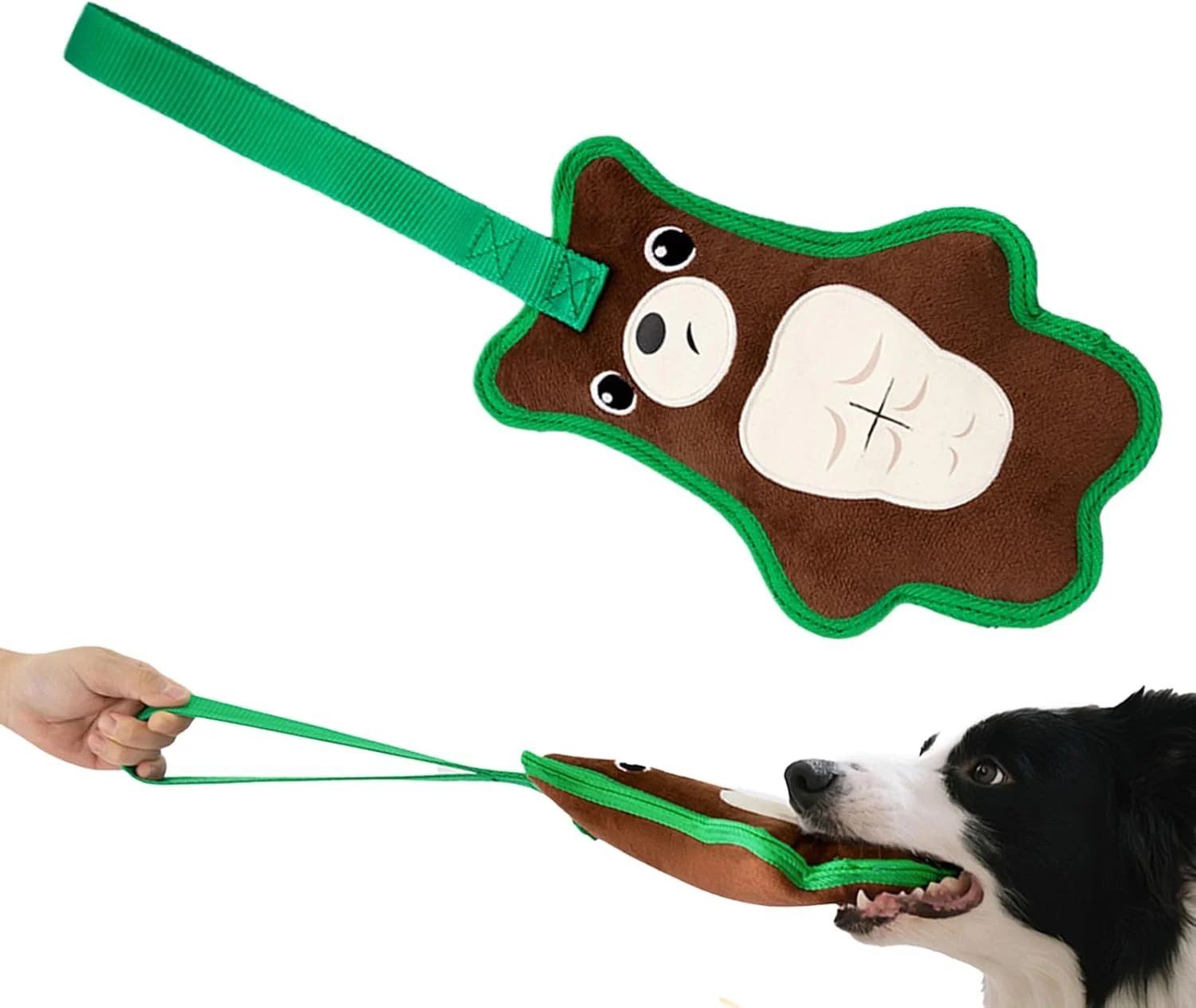 اسباب بازی های تعاملی جیرجیر کننده سگ - اسباب بازی های جویدنی توله سگ برای دندان درآوردن، اسباب بازی های جویدنی سخت برای غنی سازی بازی کشی برای تحریک، سرگرمی، تسکین بی حوصلگی و آموزش