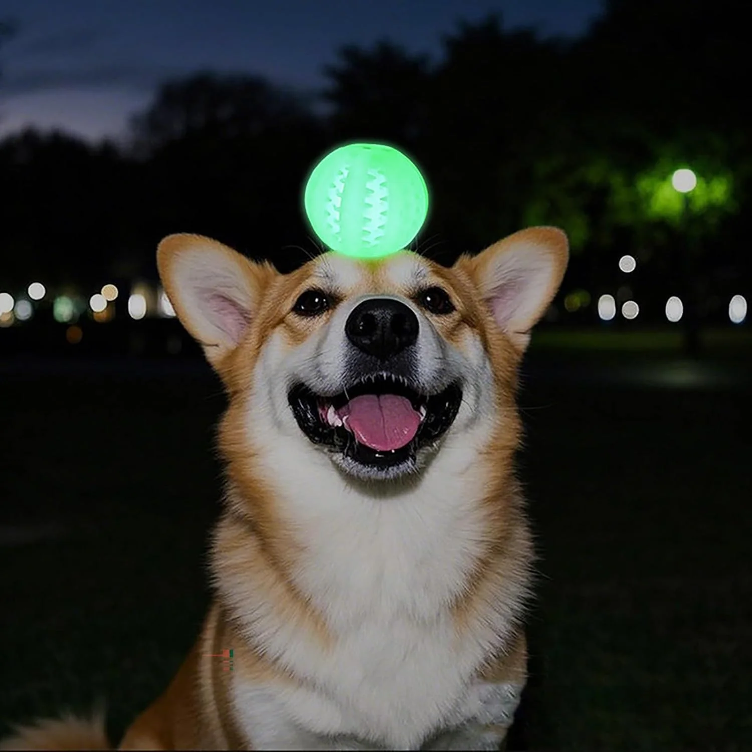 توپ های اسباب بازی برای سگ ها، توپ درخشان سگ، لوازم حیوانات خانگی برای جویدن تهاجمی توله سگ، بازی سرگرم کننده، پیاده روی در فضای باز