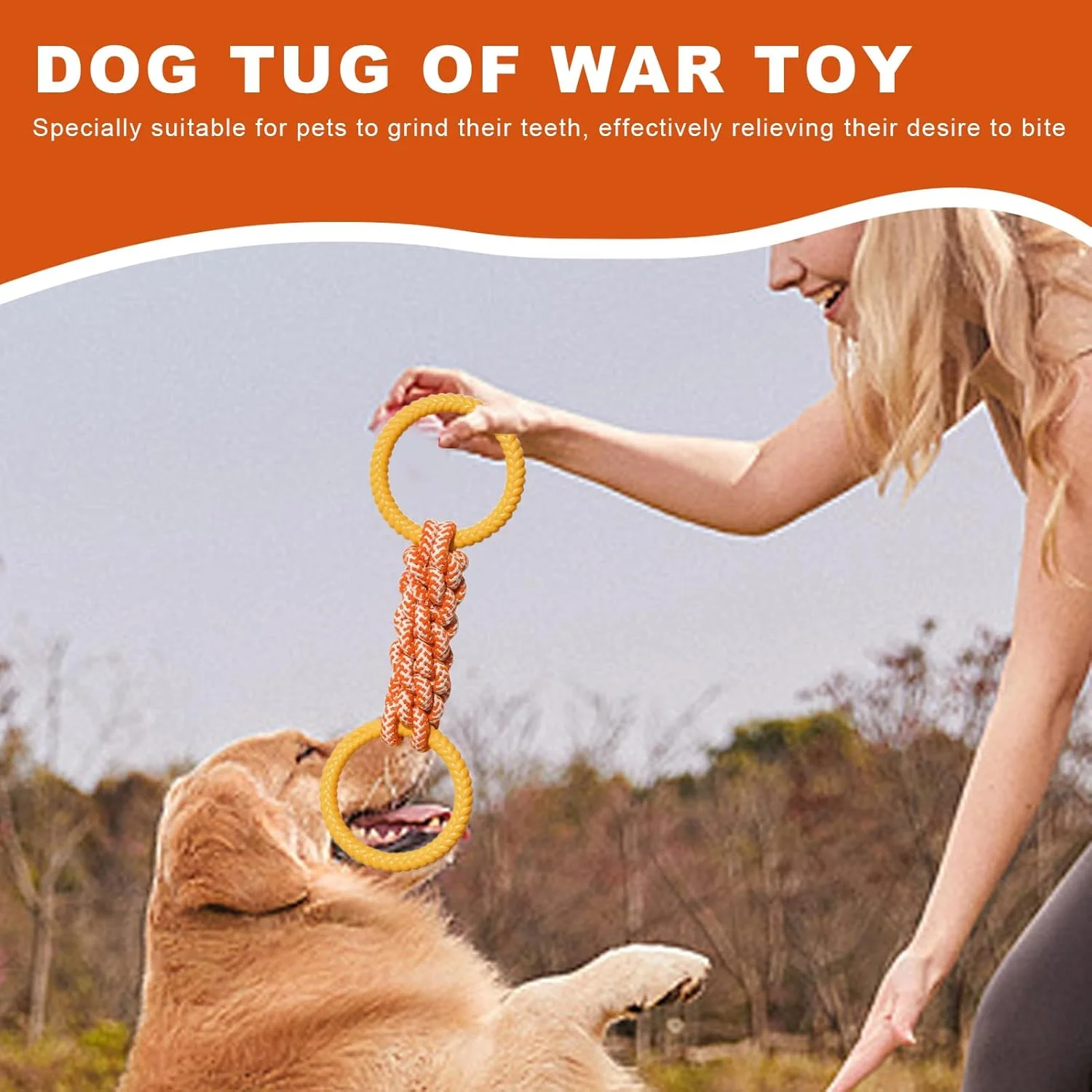Dog Chew Rope - Tug of War Puppy Toys | Puppy Training Supplies for Pet Parents Trainers Playtime Outdoor Activities Indoor Living Room Bedroom Study Apartment Patio Yard Garden Beach Dog Chew Rope - Tug of War Puppy Toys | Puppy Training Supplies for Pet Parents Trainers Playtime Outdoor Activities Indoor Living Room Bedroom Study Apartment Patio Yard Garden Beach