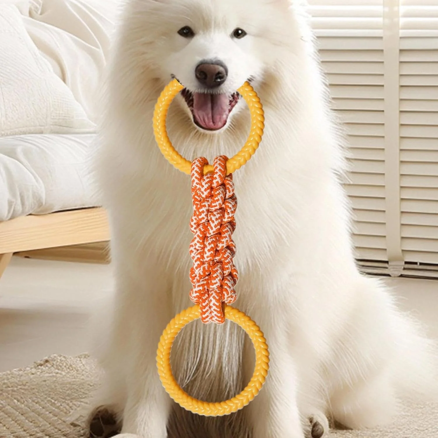 Dog Chew Rope - Tug of War Puppy Toys | Puppy Training Supplies for Pet Parents Trainers Playtime Outdoor Activities Indoor Living Room Bedroom Study Apartment Patio Yard Garden Beach Dog Chew Rope - Tug of War Puppy Toys | Puppy Training Supplies for Pet Parents Trainers Playtime Outdoor Activities Indoor Living Room Bedroom Study Apartment Patio Yard Garden Beach