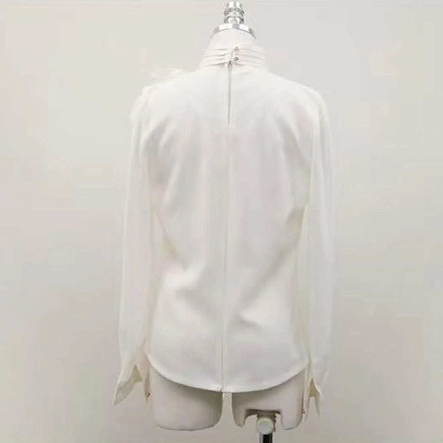 VETCS بلوز زنانه 1 عدد بلوز زنانه پیراهن اداری پاییز آستین بلند کراوات یقه اسکی شیفون رسمی زنانه پیراهن سفید مشکی (سایز: M) VETCS بلوز زنانه 1 عدد بلوز زنانه پیراهن اداری پاییز آستین بلند کراوات یقه اسکی شیفون رسمی زنانه پیراهن سفید مشکی (سایز: M)