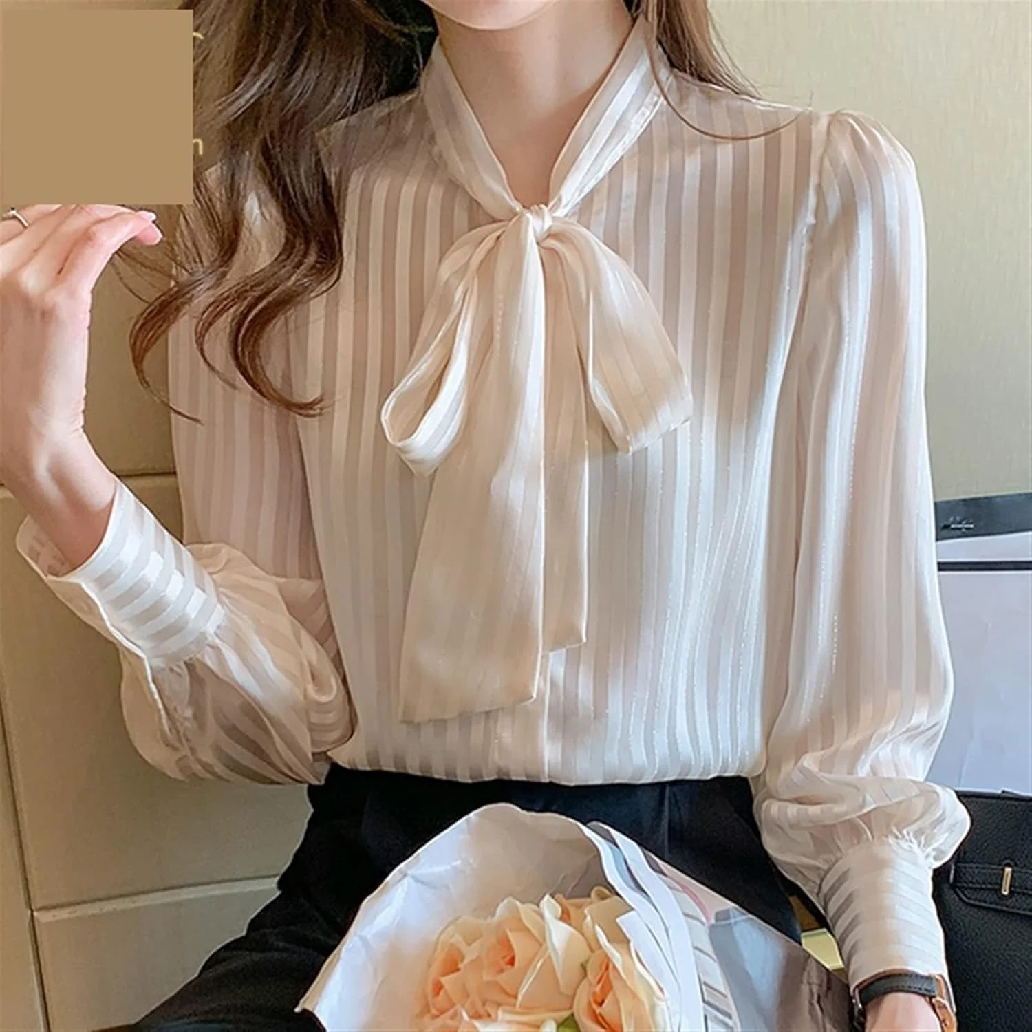 بلوز زنانه VETCS طرح پاپیونی، بلوز و شومیز زنانه، تاپ ساده آستین بلند و آزاد (سایز: L) بلوز زنانه VETCS طرح پاپیونی، بلوز و شومیز زنانه، تاپ ساده آستین بلند و آزاد (سایز: L)