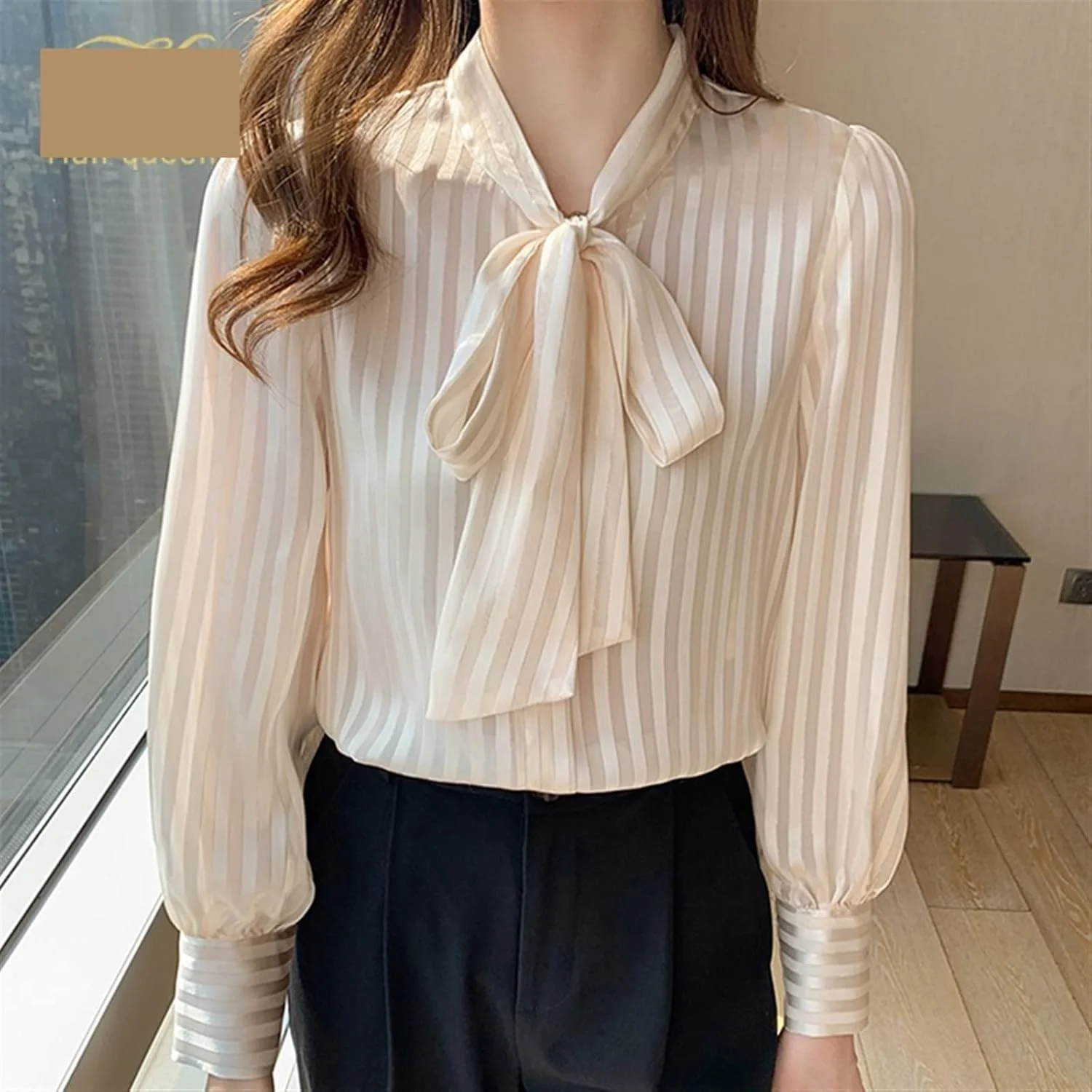 بلوز زنانه VETCS طرح پاپیونی، بلوز و شومیز زنانه، تاپ ساده آستین بلند و آزاد (سایز: L) بلوز زنانه VETCS طرح پاپیونی، بلوز و شومیز زنانه، تاپ ساده آستین بلند و آزاد (سایز: L)