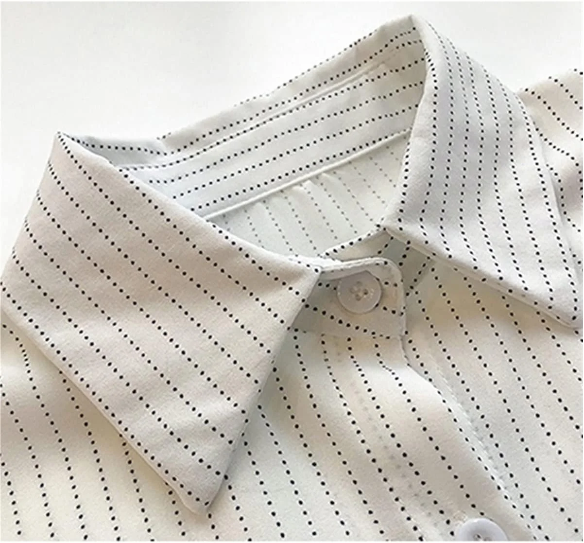 بلوز زنانه VETCS، پیراهن بلوز آستین حلقه ای زنانه، تاپ یقه دار، پیراهن راه راه غیر رسمی زنانه (رنگ: آبی تیره، سایز: XXXL) بلوز زنانه VETCS، پیراهن بلوز آستین حلقه ای زنانه، تاپ یقه دار، پیراهن راه راه غیر رسمی زنانه (رنگ: آبی تیره، سایز: XXXL)