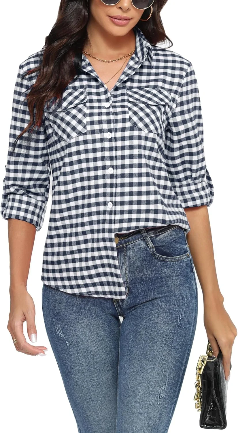 یوکیوینی پیراهن زنانه آستین بلند دکمه دار یوکیوینی پیراهن زنانه آستین بلند دکمه دار