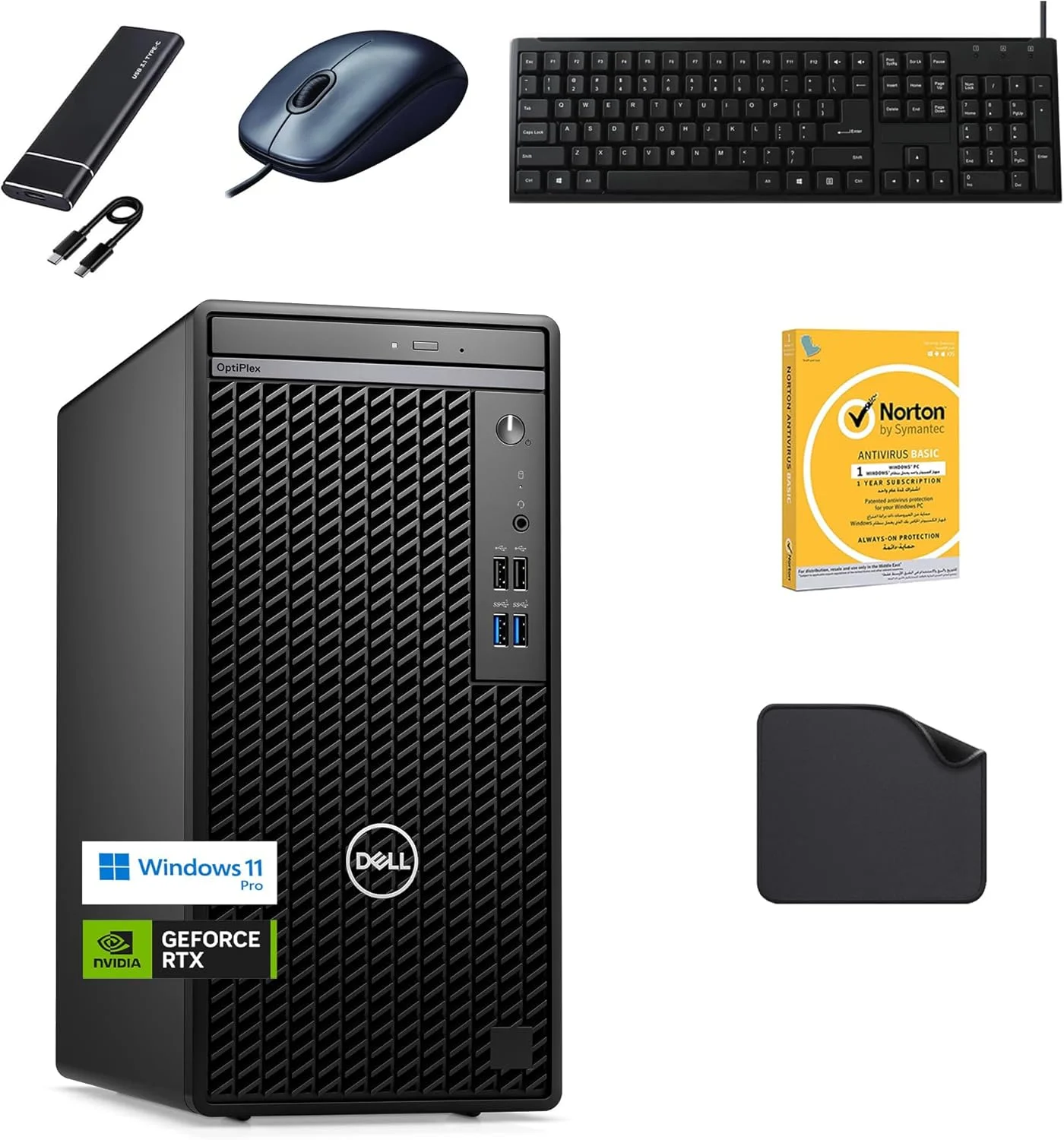 کامپیوتر رومیزی ورک استیشن Dell 7020 | نسل 14 اینتل i7-14700، رم 32 گیگابایت، SSD 1 ترابایت، کارت گرافیک ASUS RTX 3050 8GB، ویندوز 11 پرو - شامل SSD اکسترنال 512 گیگابایت + آنتی ویروس + کیبورد سیمی + ماوس + ماوس پد کامپیوتر رومیزی ورک استیشن Dell 7020 | نسل 14 اینتل i7-14700، رم 32 گیگابایت، SSD 1 ترابایت، کارت گرافیک ASUS RTX 3050 8GB، ویندوز 11 پرو - شامل SSD اکسترنال 512 گیگابایت + آنتی ویروس + کیبورد سیمی + ماوس + ماوس پد