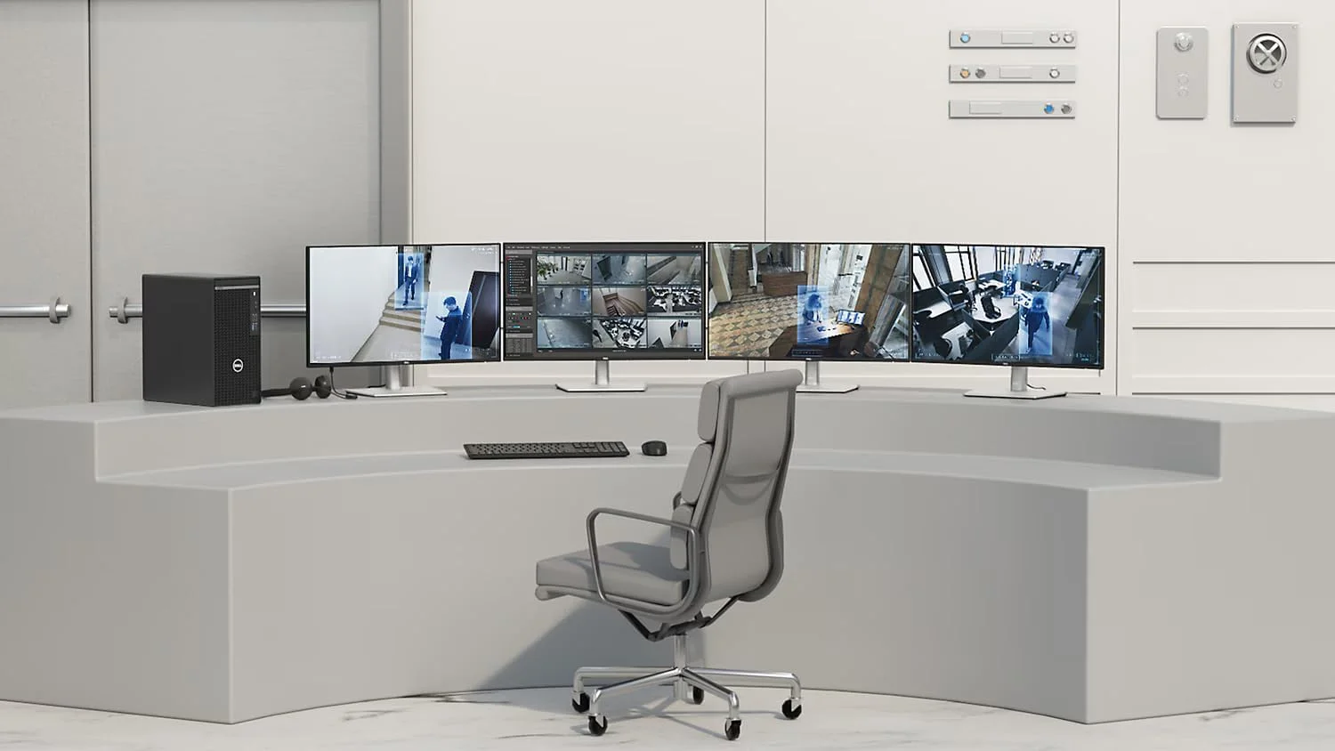 کامپیوتر رومیزی ورک استیشن Dell 7020 | نسل 14 اینتل i7-14700، رم 32 گیگابایت، SSD 1 ترابایت، کارت گرافیک ASUS RTX 3050 8GB، ویندوز 11 پرو - شامل SSD اکسترنال 512 گیگابایت + آنتی ویروس + کیبورد سیمی + ماوس + ماوس پد