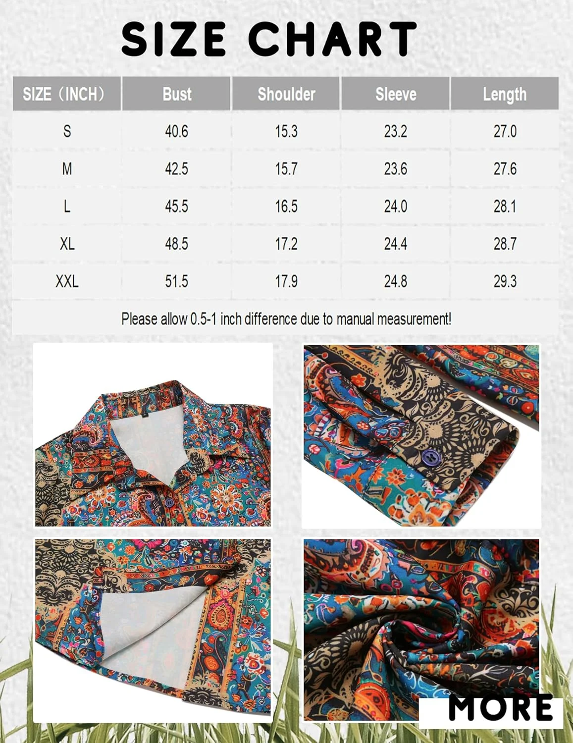 پیراهن دکمه دار زنانه زیگو، طرح گلدار آستین بلند، مناسب کار و استایل کژوال، مدل Xh216، سایز XXL