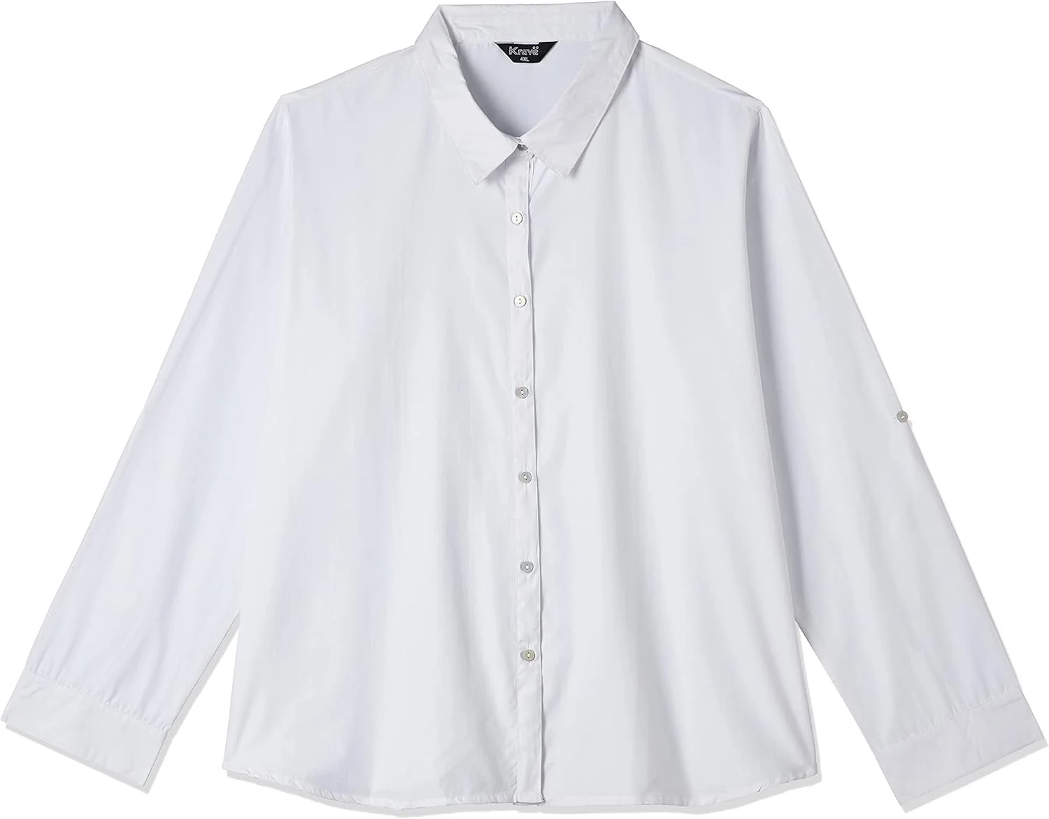 کراو زنانه، پیراهن آستین بلند دکمه دار ساده و کلاسیک