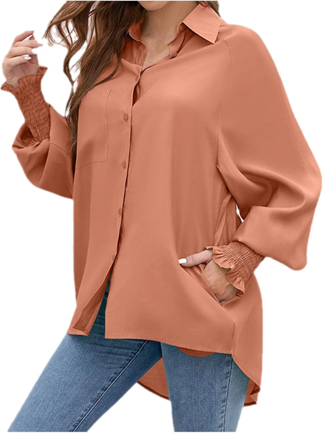 پیراهن زنانه دکمه دار بوهو، بلوز نخی غیر رسمی سایز بزرگ یقه هفت (قرمز، XL) پیراهن زنانه دکمه دار بوهو، بلوز نخی غیر رسمی سایز بزرگ یقه هفت (قرمز، XL)