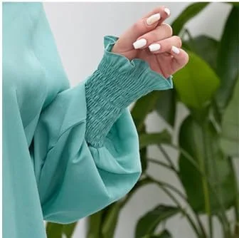 پیراهن زنانه دکمه دار بوهو، بلوز نخی غیر رسمی سایز بزرگ یقه هفت (قرمز، XL)