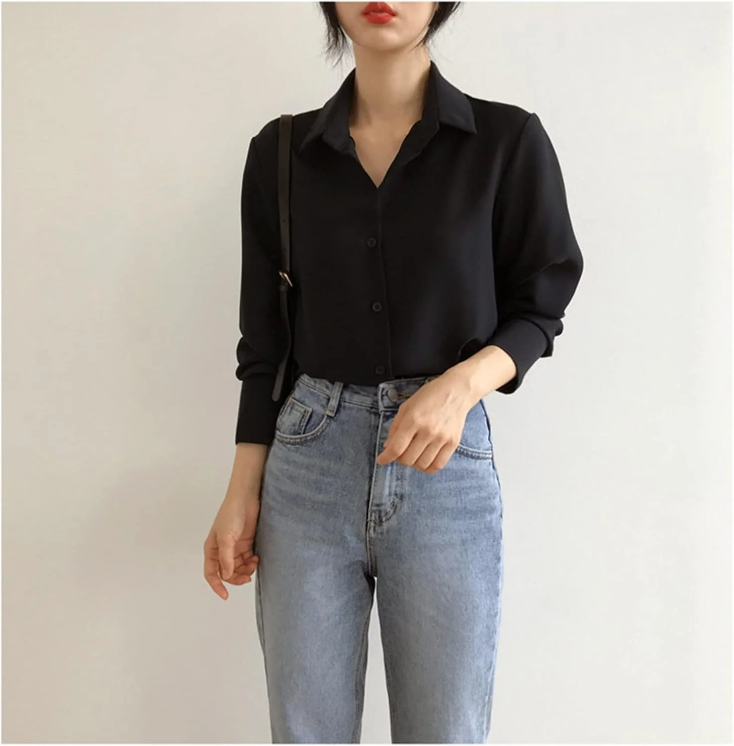 بلوز زنانه VETCS، بلوز شیفون زنانه، بلوز غیر رسمی ساده، بلوز آستین بلند مد روز زنانه (رنگ: سفید، سایز: S) بلوز زنانه VETCS، بلوز شیفون زنانه، بلوز غیر رسمی ساده، بلوز آستین بلند مد روز زنانه (رنگ: سفید، سایز: S)