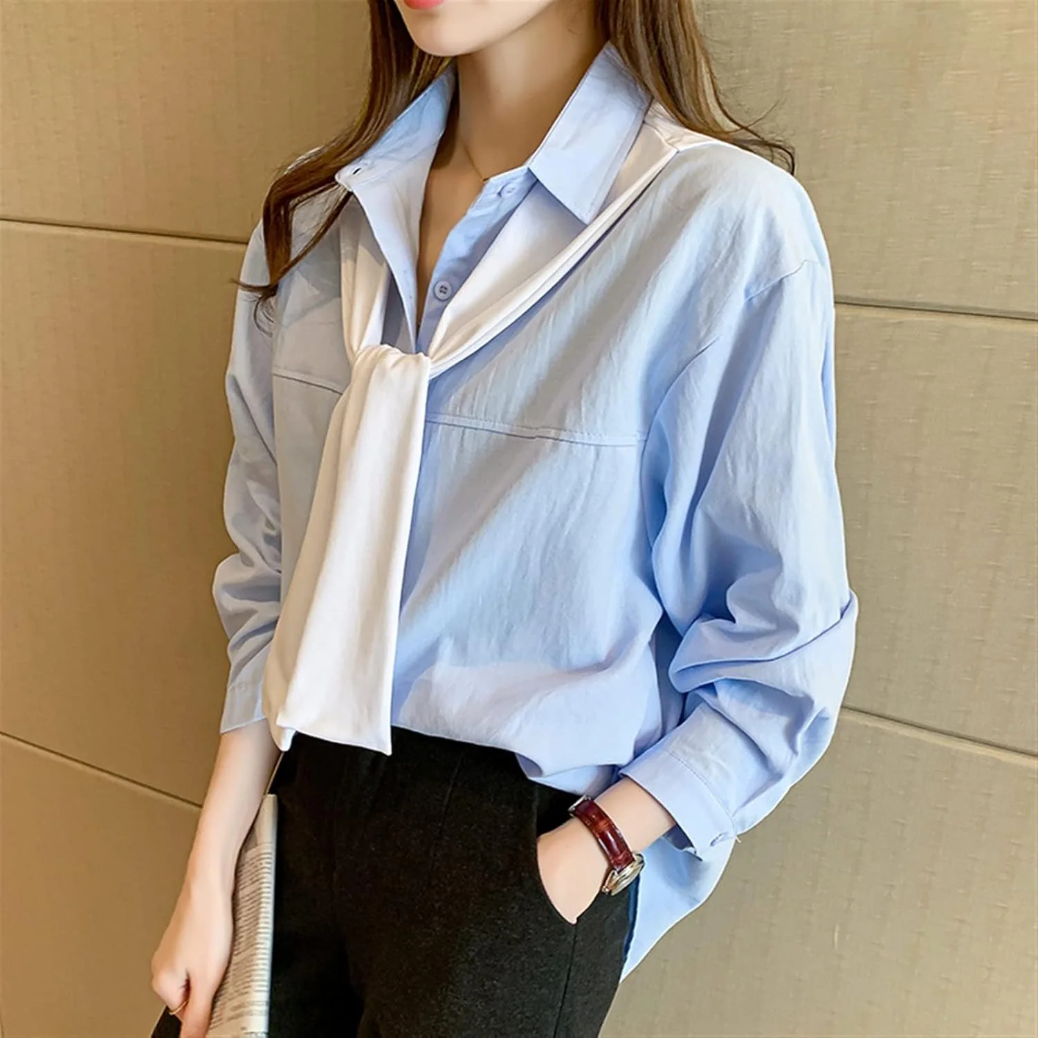 بلوز زنانه VETCS، پیراهن گشاد زنانه، پیراهن زنانه به سبک OL، سایز بزرگ زنانه، پیراهن کاردیگان یکدست، تاپ پیراهن آبی (رنگ: Hortelã، سایز: M) بلوز زنانه VETCS، پیراهن گشاد زنانه، پیراهن زنانه به سبک OL، سایز بزرگ زنانه، پیراهن کاردیگان یکدست، تاپ پیراهن آبی (رنگ: Hortelã، سایز: M)