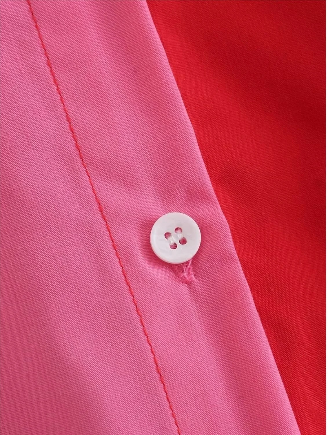 بلوز زنانه VETCS، پیراهن زنانه یقه برگردان تک سینه رنگ متضاد آستین بلند بلوز گشاد غیر رسمی زنانه (رنگ: Hortel، سایز: M) بلوز زنانه VETCS، پیراهن زنانه یقه برگردان تک سینه رنگ متضاد آستین بلند بلوز گشاد غیر رسمی زنانه (رنگ: Hortel، سایز: M)