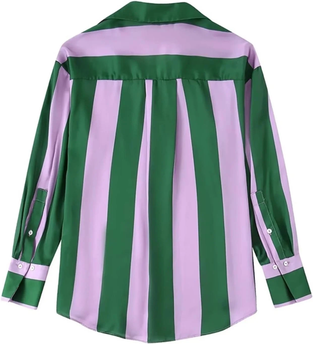 بلوز زنانه VETCS، پیراهن راه راه، بلوز تک سینه زنانه، پیراهن غیر رسمی زنانه، لباس آستین بلند گشاد (رنگ: آبی تیره، سایز: S) بلوز زنانه VETCS، پیراهن راه راه، بلوز تک سینه زنانه، پیراهن غیر رسمی زنانه، لباس آستین بلند گشاد (رنگ: آبی تیره، سایز: S)