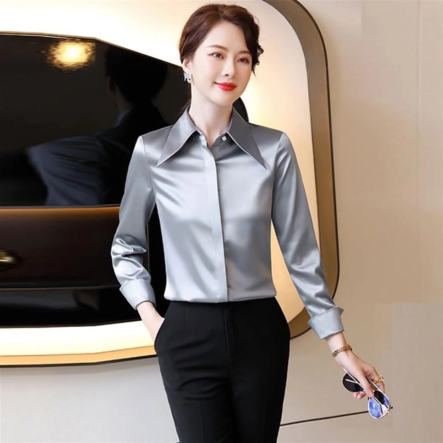 بلوز زنانه VETCS، پیراهن آستین بلند، بلوز زنانه، پیراهن و بلوز زنانه، لباس پایه زنانه (سایز: XXXL) بلوز زنانه VETCS، پیراهن آستین بلند، بلوز زنانه، پیراهن و بلوز زنانه، لباس پایه زنانه (سایز: XXXL)