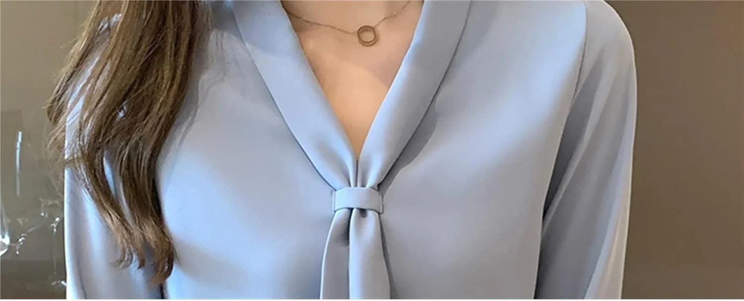 بلوز زنانه VETCS آستین بلند پیراهن شیفون پیراهن زنانه پاپیونی یقه هفت بلوز زنانه (رنگ: سفید، سایز: M) بلوز زنانه VETCS آستین بلند پیراهن شیفون پیراهن زنانه پاپیونی یقه هفت بلوز زنانه (رنگ: سفید، سایز: M)