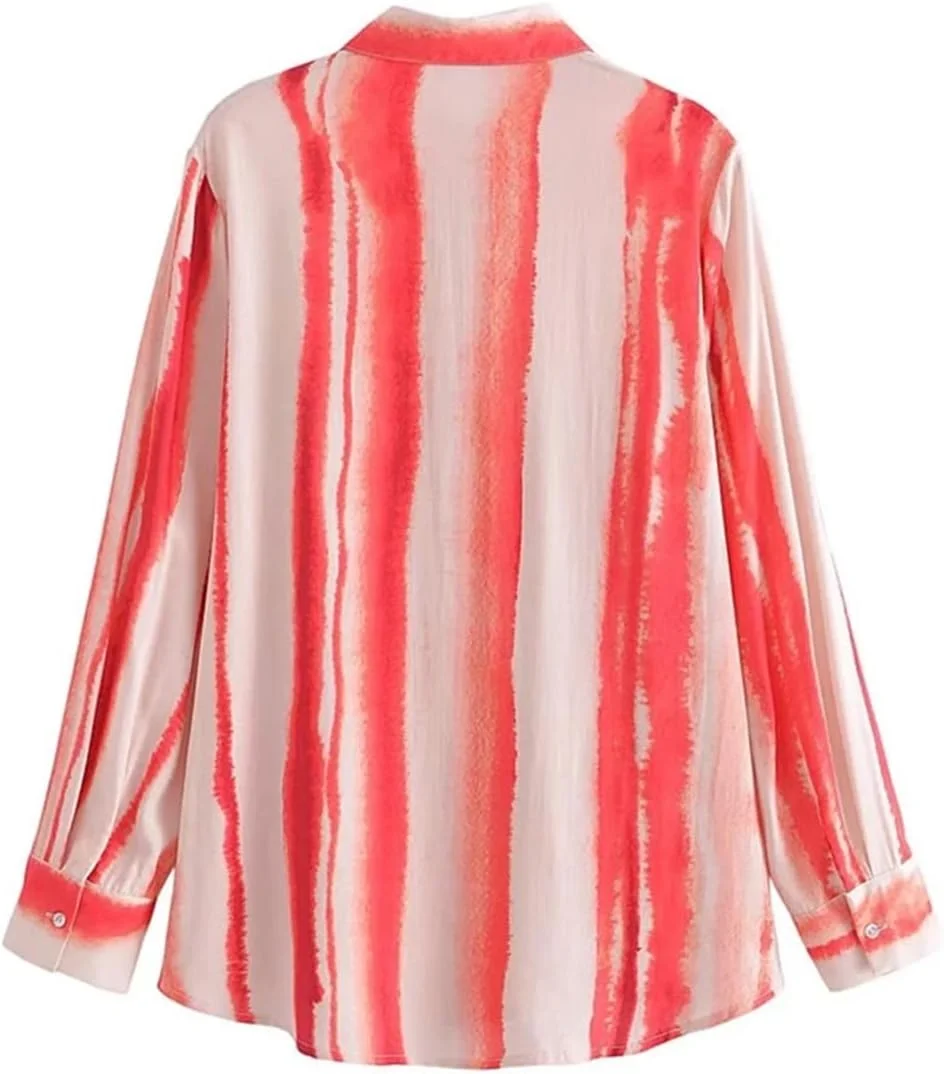 بلوز زنانه VETCS، پیراهن طرح تایلندی زنانه، پیراهن های تک سینه زنانه، بلوز آستین بلند یقه برگردان (رنگ: چند رنگ، سایز: L) بلوز زنانه VETCS، پیراهن طرح تایلندی زنانه، پیراهن های تک سینه زنانه، بلوز آستین بلند یقه برگردان (رنگ: چند رنگ، سایز: L)