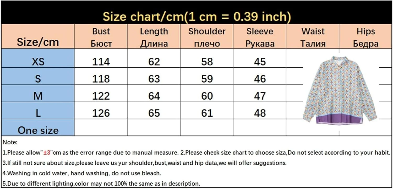 بلوز زنانه VETCS تاپ های زنانه طرح دار آستین بلند لباس زنانه پیراهن های گشاد بلوز تاپ (رنگ: Hortel، سایز: L)
