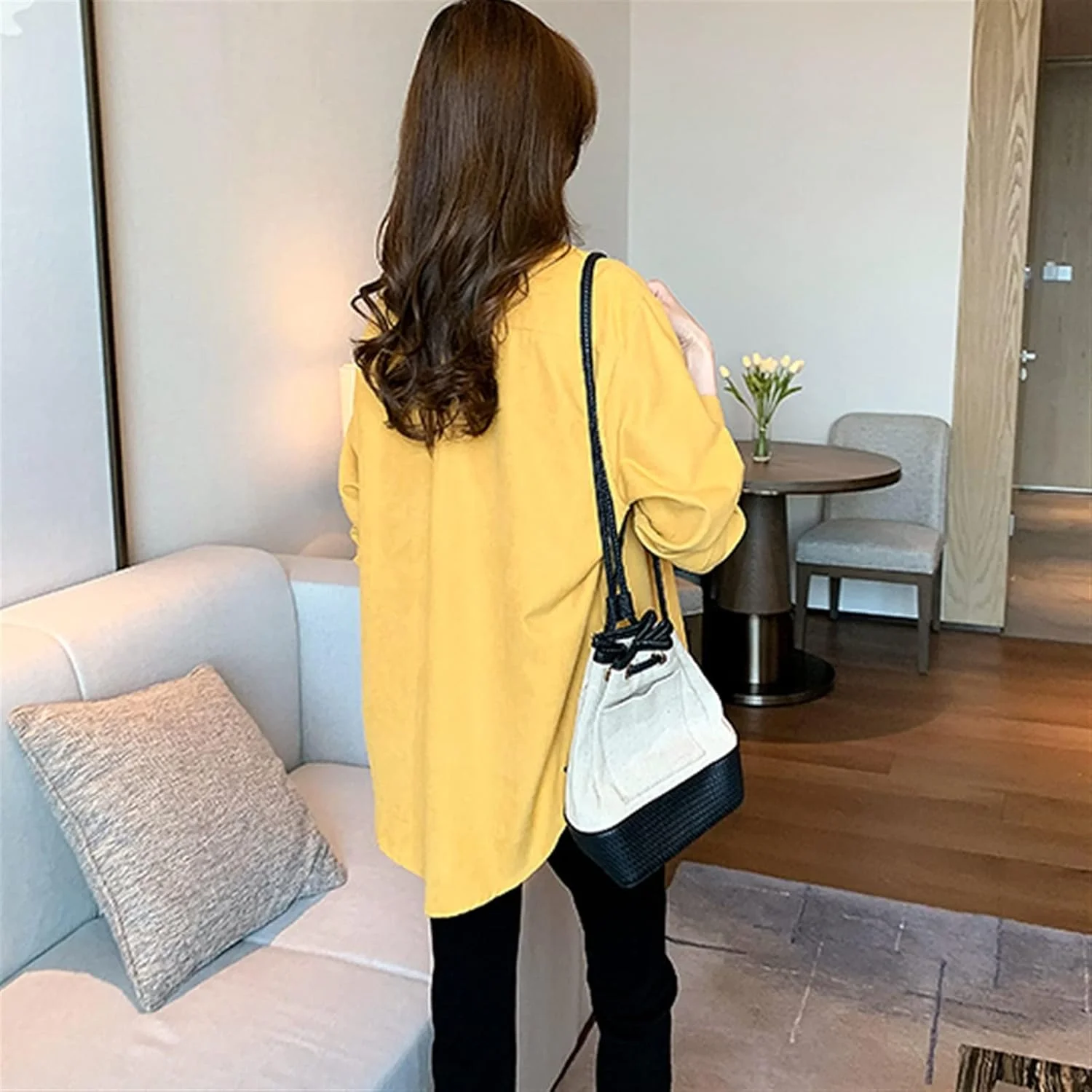 بلوز زنانه VETCS، پیراهن سفید سایز بزرگ، آستین بلند گشاد، پیراهن زیر دکمه دار، پیراهن زنانه مدل OL (رنگ: Hortel، سایز: XL) بلوز زنانه VETCS، پیراهن سفید سایز بزرگ، آستین بلند گشاد، پیراهن زیر دکمه دار، پیراهن زنانه مدل OL (رنگ: Hortel، سایز: XL)