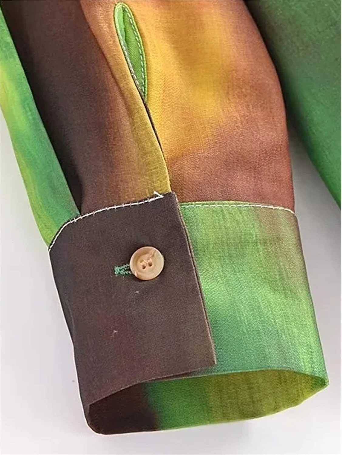 بلوز زنانه VETCS، بلوز و پیراهن زنانه، پیراهن آستین بلند دکمه دار، تاپ غیر رسمی گشاد زنانه (رنگ: آبی تیره، سایز: S)