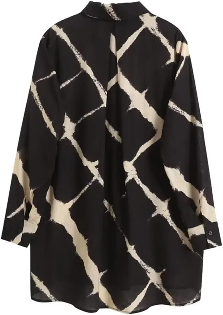 بلوز زنانه VETCS، بلوز و پیراهن زنانه، پیراهن دکمه دار طرح دار، تاپ آستین بلند گشاد زنانه، پیراهن اداری زنانه (رنگ: Hortel، سایز: L) بلوز زنانه VETCS، بلوز و پیراهن زنانه، پیراهن دکمه دار طرح دار، تاپ آستین بلند گشاد زنانه، پیراهن اداری زنانه (رنگ: Hortel، سایز: L)