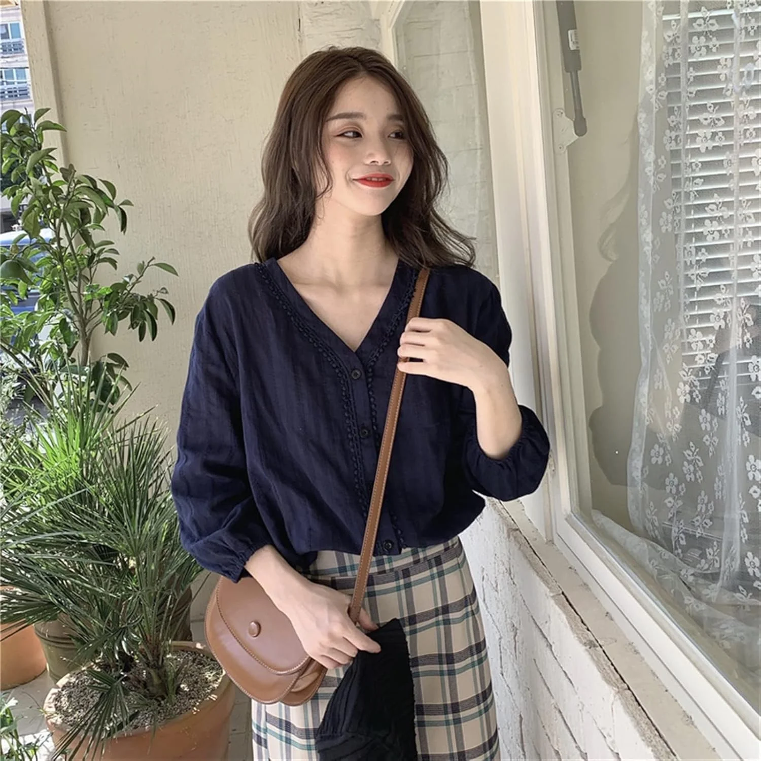 VETCS Blouses for Women Pure Cotton Simple Women's Blouse And Shirt Sweet Lace V-neck Short Sleeve Shirt Women's Women (Color : White, Size : Xl) VETCS Blouses for Women Pure Cotton Simple Women's Blouse And Shirt Sweet Lace V-neck Short Sleeve Shirt Women's Women (Color : White, Size : Xl)