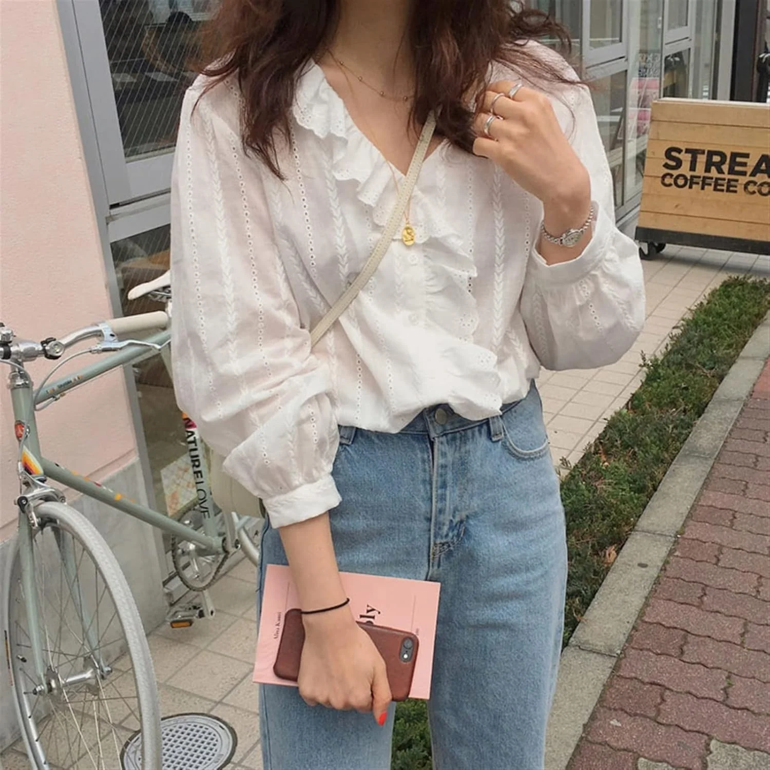 بلوز زنانه VETCS، بلوز و پیراهن نخی غیررسمی زنانه، پیراهن آستین بلند پلیسه دار و یقه هفت زنانه (سایز: XL) بلوز زنانه VETCS، بلوز و پیراهن نخی غیررسمی زنانه، پیراهن آستین بلند پلیسه دار و یقه هفت زنانه (سایز: XL)