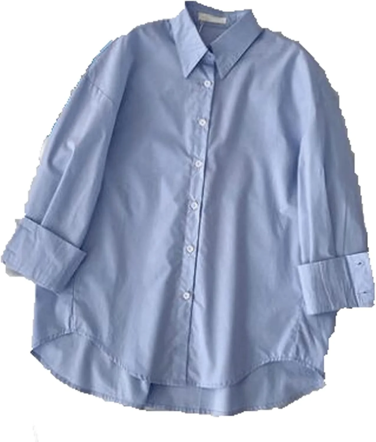 بلوز زنانه VETCS، پیراهن های نخی زنانه، پیراهن سفید زنانه، پیراهن آستین بلند زنانه، تاپ، بلوز اداری زنانه، بلوز زنانه (رنگ: Hortel، سایز: L)