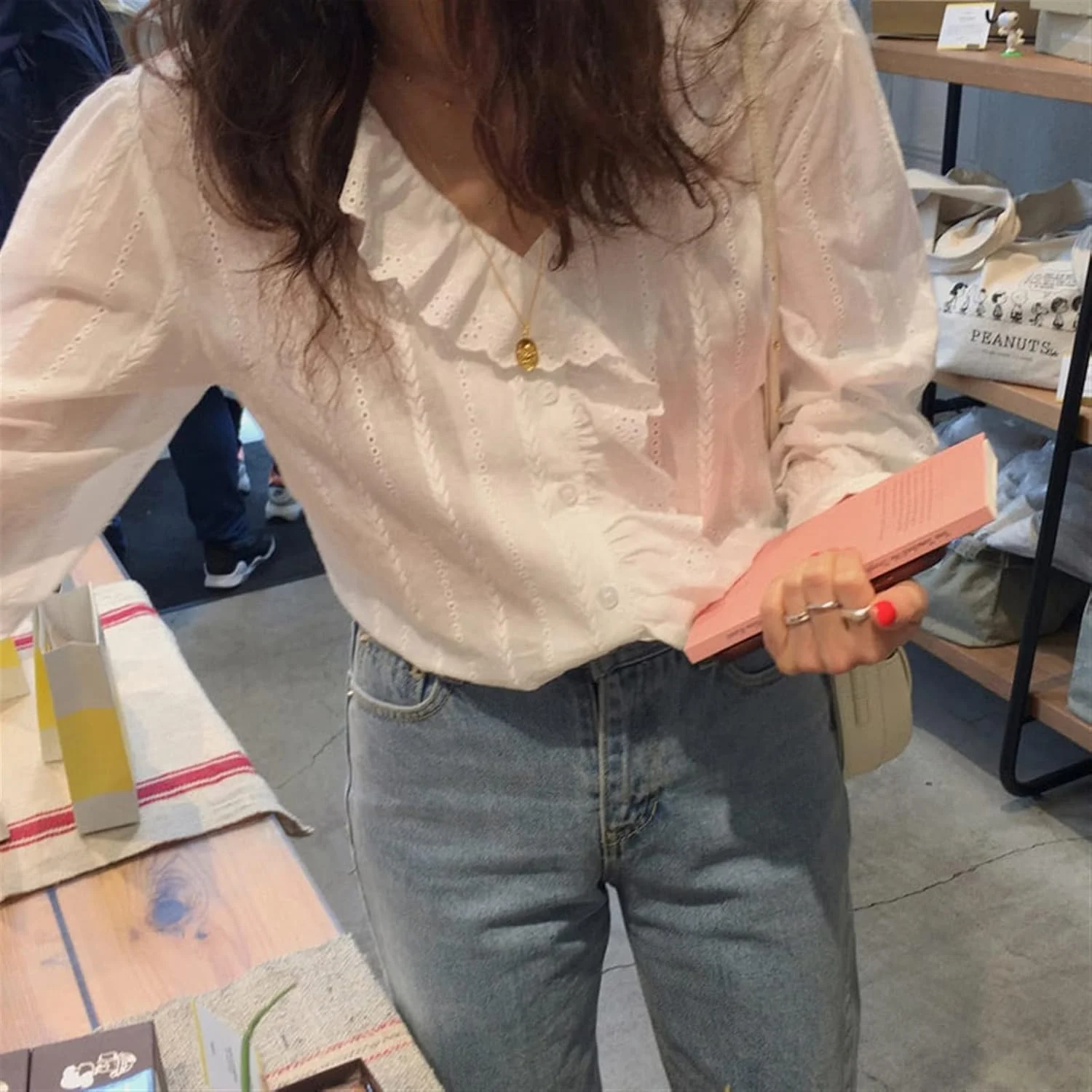 بلوز زنانه VETCS، بلوز و پیراهن نخی غیررسمی زنانه، پیراهن آستین بلند پلیسه دار و یقه هفت زنانه (سایز: XL) بلوز زنانه VETCS، بلوز و پیراهن نخی غیررسمی زنانه، پیراهن آستین بلند پلیسه دار و یقه هفت زنانه (سایز: XL)