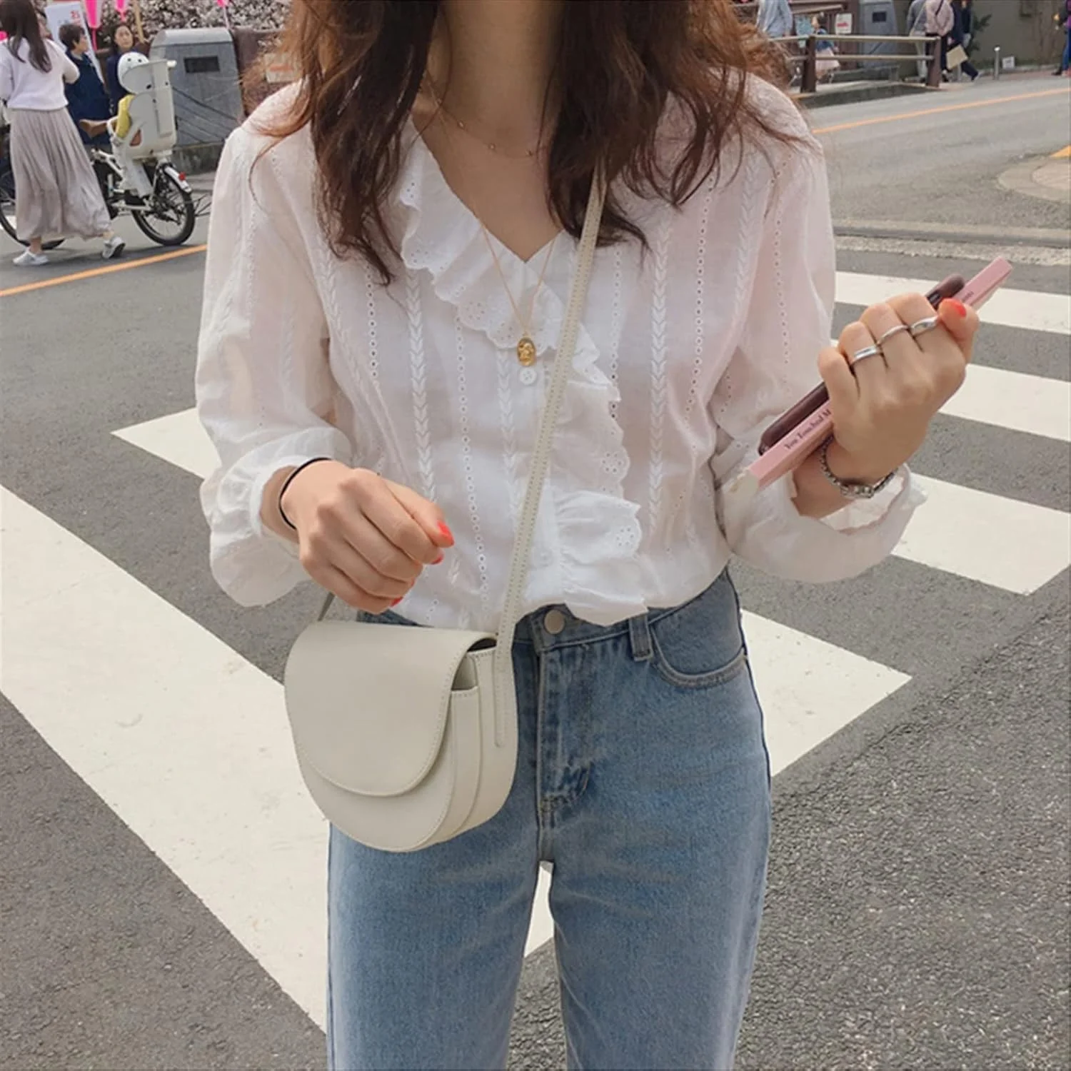 بلوز زنانه VETCS، بلوز و پیراهن نخی غیررسمی زنانه، پیراهن آستین بلند پلیسه دار و یقه هفت زنانه (سایز: XL) بلوز زنانه VETCS، بلوز و پیراهن نخی غیررسمی زنانه، پیراهن آستین بلند پلیسه دار و یقه هفت زنانه (سایز: XL)