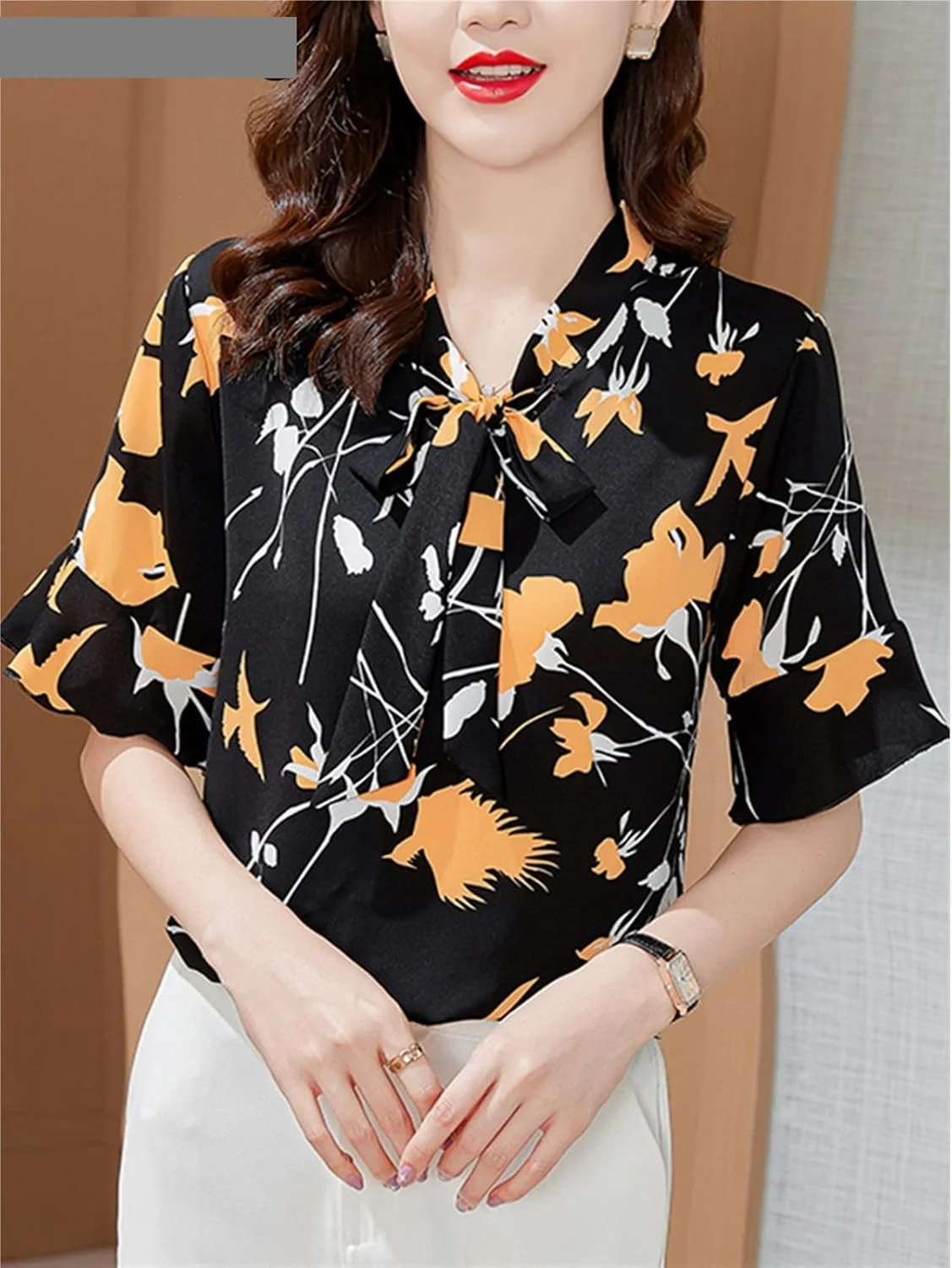 بلوز زنانه VETCS، پیراهن شیفون زنانه، پیراهن طرح گل زنانه، پیراهن چاپی زنانه، بلوز گشاد زنانه سایز بزرگ (رنگ: Hortelã، سایز: XXL) بلوز زنانه VETCS، پیراهن شیفون زنانه، پیراهن طرح گل زنانه، پیراهن چاپی زنانه، بلوز گشاد زنانه سایز بزرگ (رنگ: Hortelã، سایز: XXL)