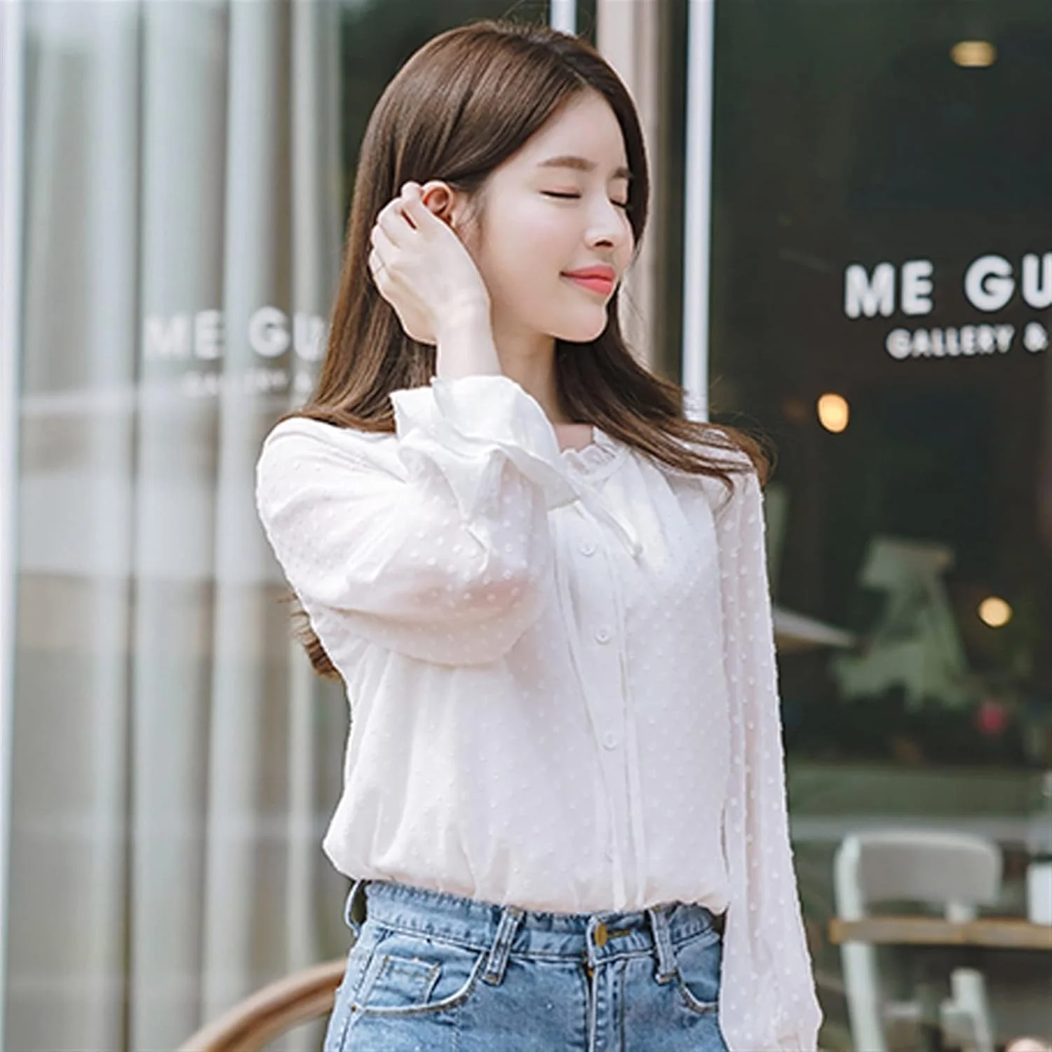 بلوز زنانه VETCS، پیراهن شیفون خالدار زنانه، پیراهن یقه ایستاده زنانه، پیراهن شیرین زنانه آستین بلند زنانه (رنگ: سفید، سایز: S) بلوز زنانه VETCS، پیراهن شیفون خالدار زنانه، پیراهن یقه ایستاده زنانه، پیراهن شیرین زنانه آستین بلند زنانه (رنگ: سفید، سایز: S)