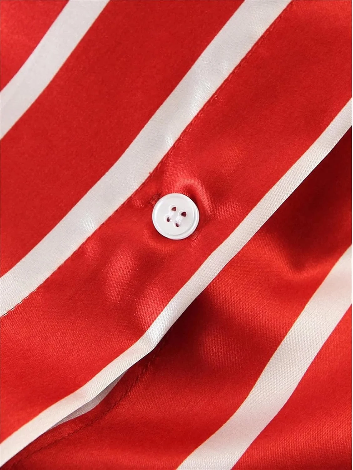 بلوز زنانه VETCS، پیراهن آستین بلند دکمه دار راه راه یقه برگردان (رنگ: آبی تیره، سایز: M) بلوز زنانه VETCS، پیراهن آستین بلند دکمه دار راه راه یقه برگردان (رنگ: آبی تیره، سایز: M)