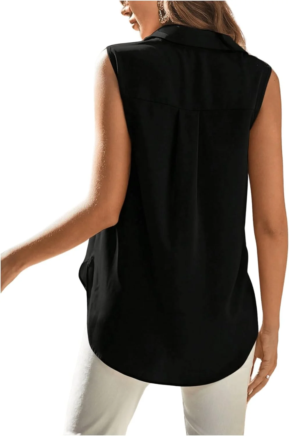 Verdusa بلوز زنانه دکمه دار یقه دار آستین حلقه ای بلند Verdusa بلوز زنانه دکمه دار یقه دار آستین حلقه ای بلند