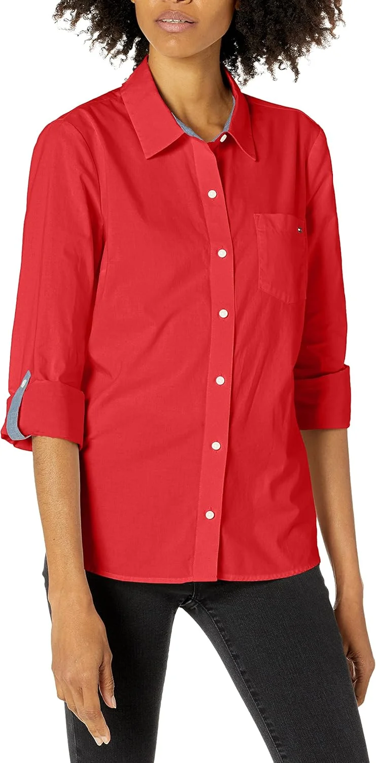 پیراهن دکمه دار زنانه تامی هیلفیگر، تاپ های غیر رسمی