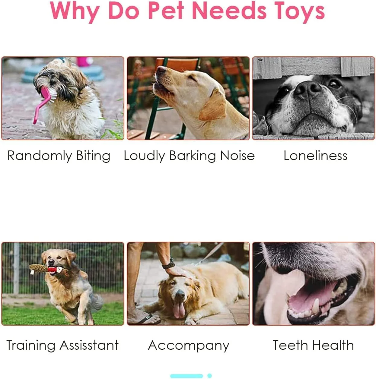 اسباب بازی طناب سگ YHRY، بسته 6 عددی، مناسب برای جویدن تهاجمی، اسباب بازی دندان درآوردن توله سگ، اسباب بازی جویدنی بادوام برای آموزش، سرگرمی و رفع خستگی، اسباب بازی طناب کشی تعاملی صورتی برای توله سگ ها و سگ های کوچک