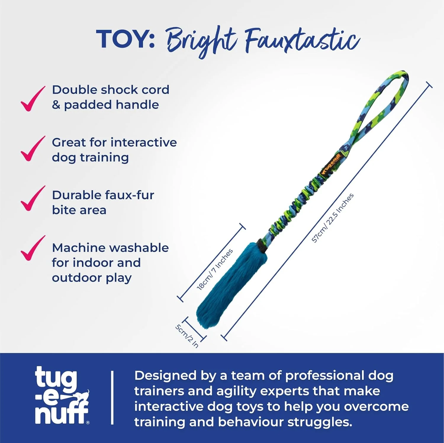 اسباب بازی طنابی کششی بادوام و درخشان فوکستاستیک Tug-E-Nuff برای سگ ها | مناسب برای آموزش تعاملی سگ ها و سگ ها در تمام سنین | اسباب بازی طنابی کششی خز مصنوعی | ساخته شده از خز مصنوعی | 3 طرح رنگی | سایز 57 سانتی متر اسباب بازی طنابی کششی بادوام و درخشان فوکستاستیک Tug-E-Nuff برای سگ ها | مناسب برای آموزش تعاملی سگ ها و سگ ها در تمام سنین | اسباب بازی طنابی کششی خز مصنوعی | ساخته شده از خز مصنوعی | 3 طرح رنگی | سایز 57 سانتی متر