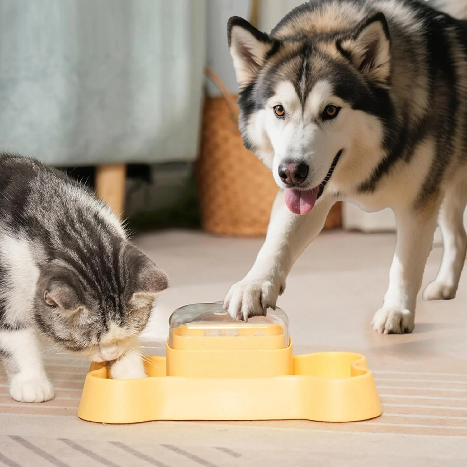 اسباب بازی پخش کننده تشویقی گربه | پازل غذای حیوانات خانگی، غذاده آهسته - پخش کننده غذای آهسته مقاوم در برابر گاز گرفتن برای سرگرمی شکار، کاهش استرس در خانه، داخل و خارج از منزل اسباب بازی پخش کننده تشویقی گربه | پازل غذای حیوانات خانگی، غذاده آهسته - پخش کننده غذای آهسته مقاوم در برابر گاز گرفتن برای سرگرمی شکار، کاهش استرس در خانه، داخل و خارج از منزل