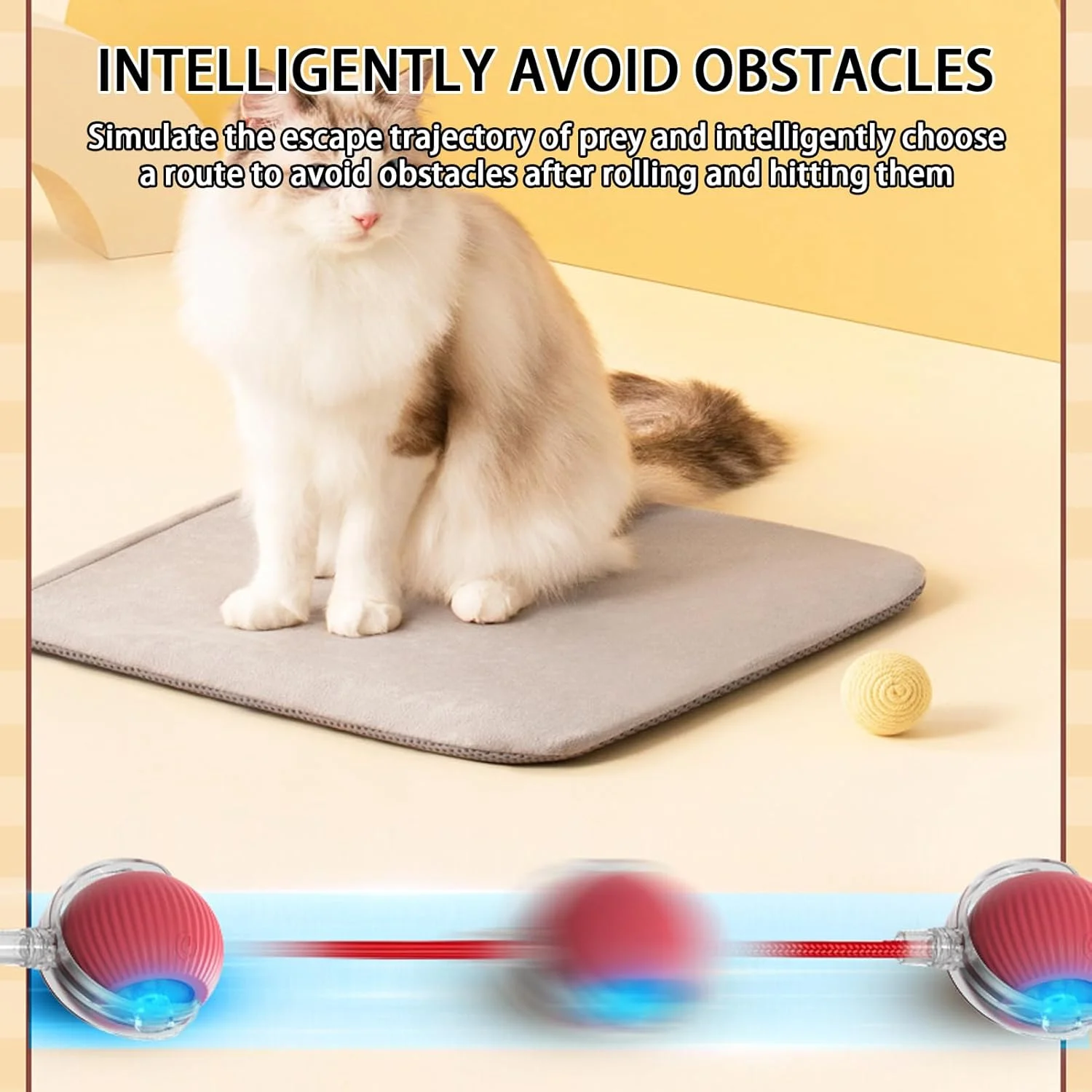 اسباب بازی توپ سگ Tiny Fetch، اسباب بازی تعاملی غلتکی Tinyfetch، اسباب بازی تعاملی ارتقا یافته گربه 2025، اسباب بازی توپ برقی غلتکی اتوماتیک هوشمند 360 درجه برای سگ ها، با تنظیم سرعت برای گربه های داخل خانه (قرمز) اسباب بازی توپ سگ Tiny Fetch، اسباب بازی تعاملی غلتکی Tinyfetch، اسباب بازی تعاملی ارتقا یافته گربه 2025، اسباب بازی توپ برقی غلتکی اتوماتیک هوشمند 360 درجه برای سگ ها، با تنظیم سرعت برای گربه های داخل خانه (قرمز)