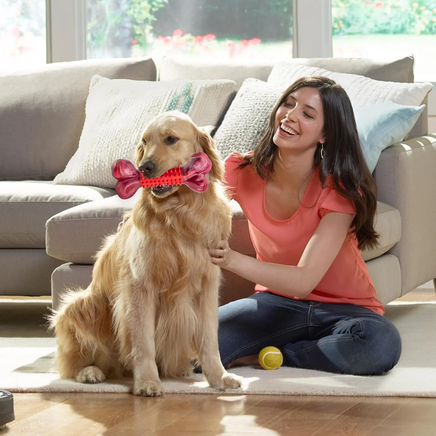 اسباب بازی استخوان سگ | اسباب بازی دندان درآوردن استخوان حیوانات خانگی | لوازم جویدنی سخت برای توله سگ ها برای اتاق نشیمن داخلی و خارجی، آپارتمان، اتاق خواب، حیاط، پارک ها، خوابگاه