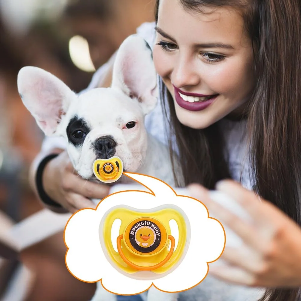 پستانک دندان گیر سگ، پستانک تسکین دهنده جویدن توله سگ | اسباب بازی دندان گیر سیلیکونی راه حل های مکیدن حیوانات خانگی برای گربه ها و سگ های کوچک مناسب برای خانه و مسافرت