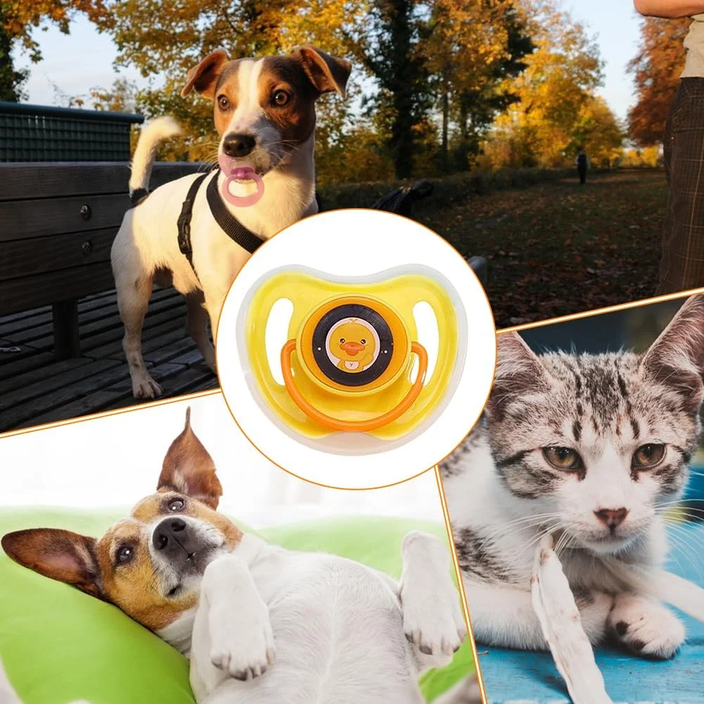 پستانک دندان گیر سگ، پستانک آرامش بخش توله سگ و بچه گربه | اسباب بازی دندان گیر سیلیکونی، راه حل های مکیدن حیوانات خانگی برای گربه ها و سگ های کوچک، مناسب برای خانه و مسافرت پستانک دندان گیر سگ، پستانک آرامش بخش توله سگ و بچه گربه | اسباب بازی دندان گیر سیلیکونی، راه حل های مکیدن حیوانات خانگی برای گربه ها و سگ های کوچک، مناسب برای خانه و مسافرت