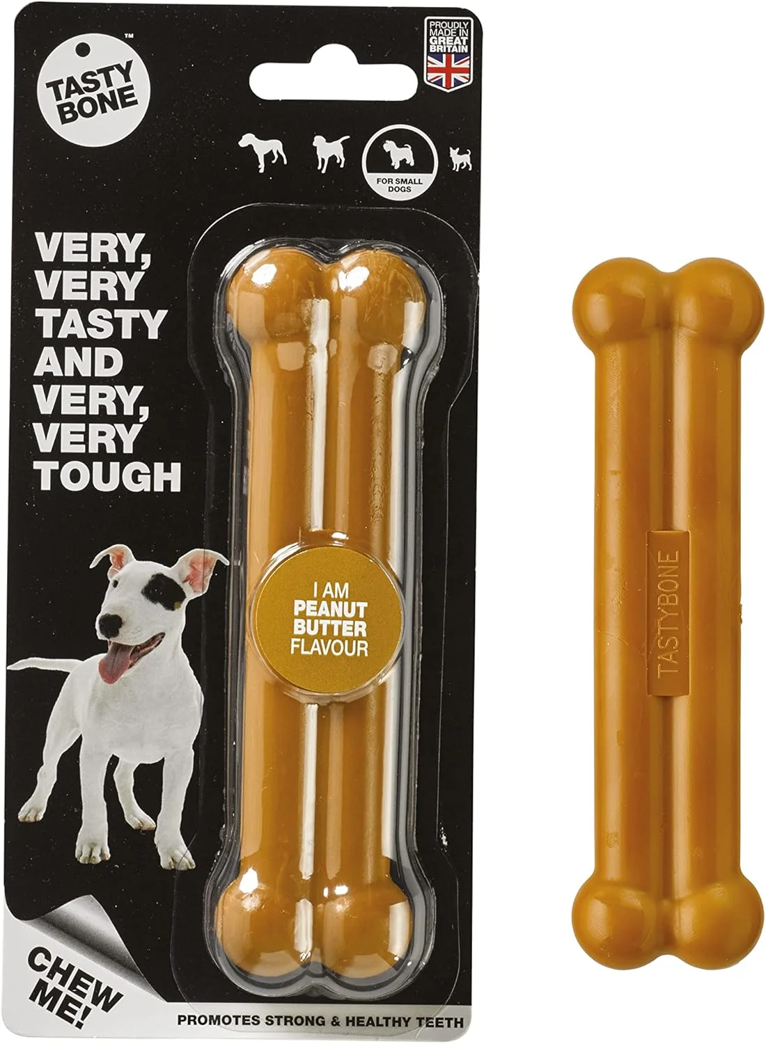 استخوان خوشمزه با طعم کره بادام زمینی، سایز کوچک استخوان خوشمزه با طعم کره بادام زمینی، سایز کوچک