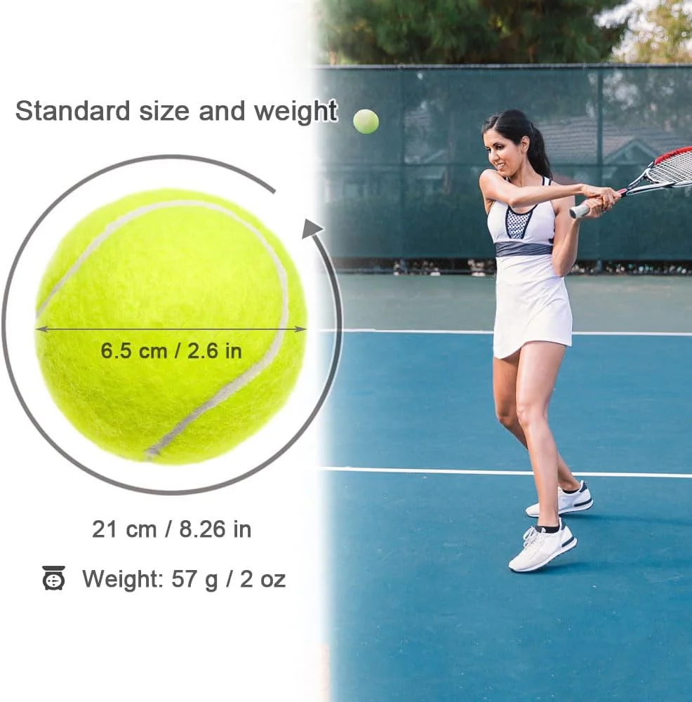 توپ های تنیس Swity Home، بسته های 12/18/24/36 تایی توپ تنیس سایز استاندارد، توپ های آموزشی تنیس برای بزرگسالان، کودکان، تمرین یا بازی با حیوانات خانگی توپ های تنیس Swity Home، بسته های 12/18/24/36 تایی توپ تنیس سایز استاندارد، توپ های آموزشی تنیس برای بزرگسالان، کودکان، تمرین یا بازی با حیوانات خانگی