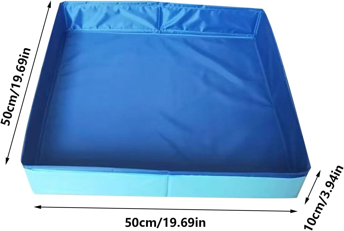 استخر شنا سگ، استخر آب تنی تاشو پی وی سی 50x50x10 سانتی متر برای سگ، استخر شنا برای کودکان، غیر بادی، صرفه جویی در فضا، وان حمام حیوانات خانگی قابل حمل با شکل مربع، ضد نشت و مقاوم در برابر خراش سخت استخر شنا سگ، استخر آب تنی تاشو پی وی سی 50x50x10 سانتی متر برای سگ، استخر شنا برای کودکان، غیر بادی، صرفه جویی در فضا، وان حمام حیوانات خانگی قابل حمل با شکل مربع، ضد نشت و مقاوم در برابر خراش سخت