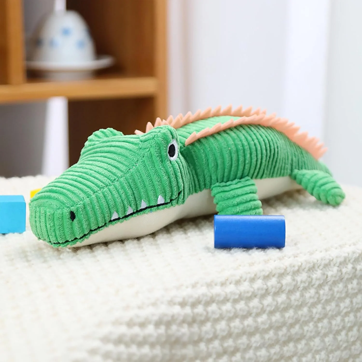 اسباب بازی سگ عروسکی - عروسک پولیشی تمساح توله سگ | لوازم جانبی حیوانات خانگی دندانی نرم و تعاملی برای جویدن سگ های کوچک، متوسط و بزرگ اسباب بازی سگ عروسکی - عروسک پولیشی تمساح توله سگ | لوازم جانبی حیوانات خانگی دندانی نرم و تعاملی برای جویدن سگ های کوچک، متوسط و بزرگ