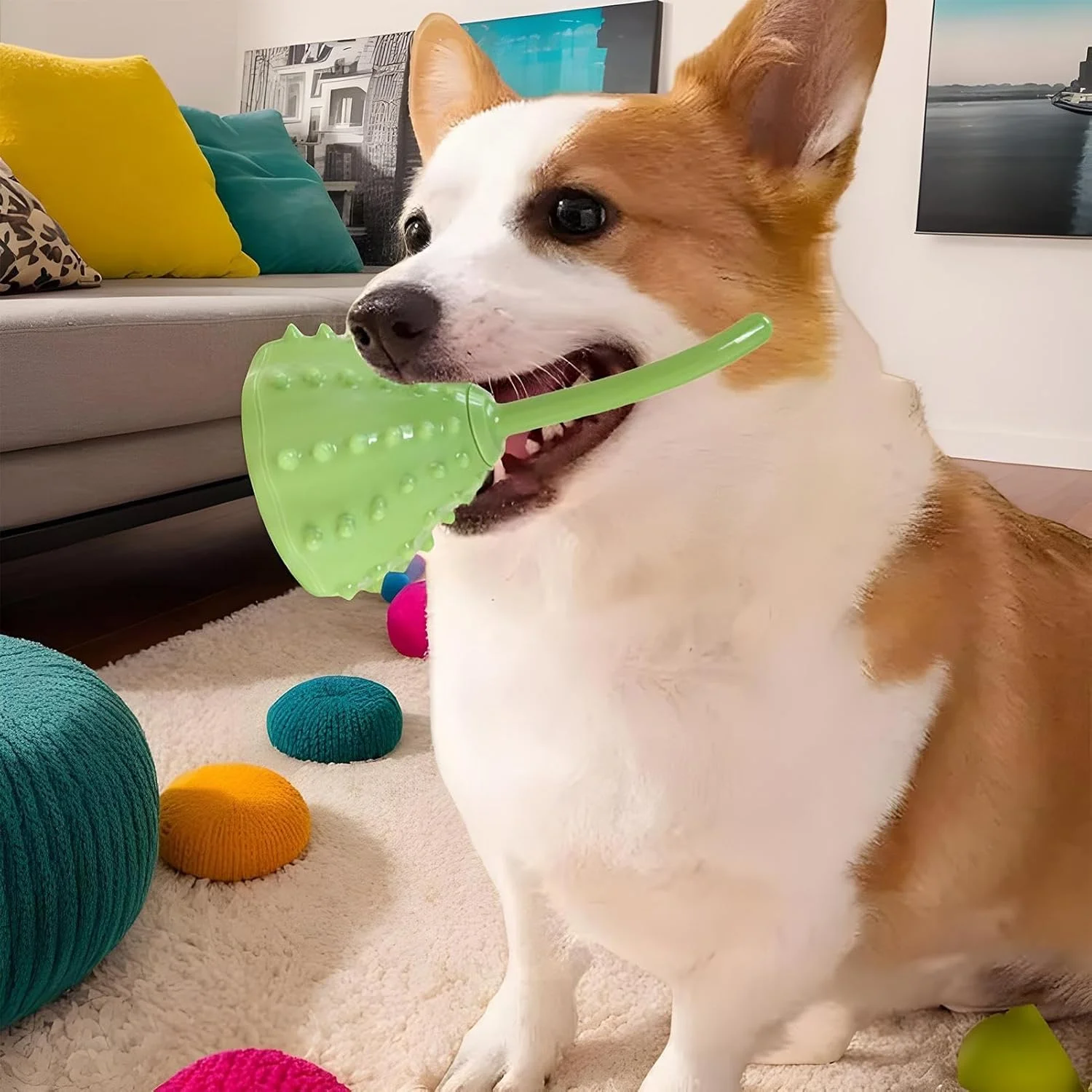 توپ تشویقی سگ | پازل تشویقی سگ قابل استفاده مجدد و محرک، اسباب بازی های حیوانات خانگی با طراحی گیاهی، توپ جستجوی قابل حمل برای حیوانات نژاد بزرگ، کوچک و متوسط، مناسب فضای باز و خانه توپ تشویقی سگ | پازل تشویقی سگ قابل استفاده مجدد و محرک، اسباب بازی های حیوانات خانگی با طراحی گیاهی، توپ جستجوی قابل حمل برای حیوانات نژاد بزرگ، کوچک و متوسط، مناسب فضای باز و خانه