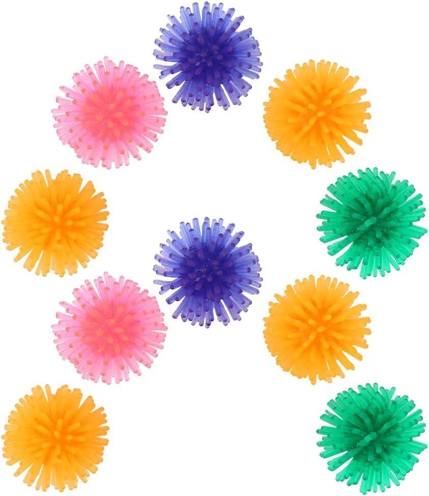 توپ های اسباب بازی سوت دار حیوانات خانگی، توپ سوت دار خاردار TPR، اسباب بازی های جویدنی رنگی قابل حمل برای آموزش و بازی سگ و گربه توپ های اسباب بازی سوت دار حیوانات خانگی، توپ سوت دار خاردار TPR، اسباب بازی های جویدنی رنگی قابل حمل برای آموزش و بازی سگ و گربه