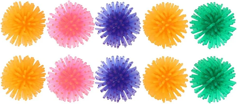 توپ های اسباب بازی سوت دار حیوانات خانگی، توپ سوت دار خاردار TPR، اسباب بازی های جویدنی رنگی قابل حمل برای آموزش و بازی سگ و گربه توپ های اسباب بازی سوت دار حیوانات خانگی، توپ سوت دار خاردار TPR، اسباب بازی های جویدنی رنگی قابل حمل برای آموزش و بازی سگ و گربه